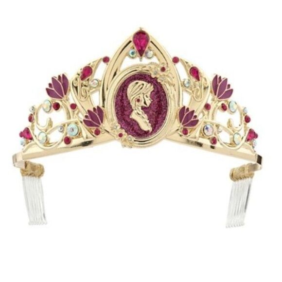 Disney Store Princess Anna Royal Dress Costume Size 9/10 w tiara/crown EUC - Picture 2 of 11